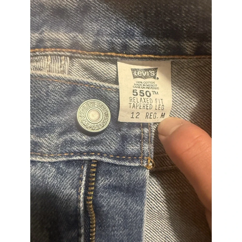 Vintage Levi Strauss 550 Jeans‎ Women's Sz 12 Relaxed Fit Tapered Leg Blue Denim
